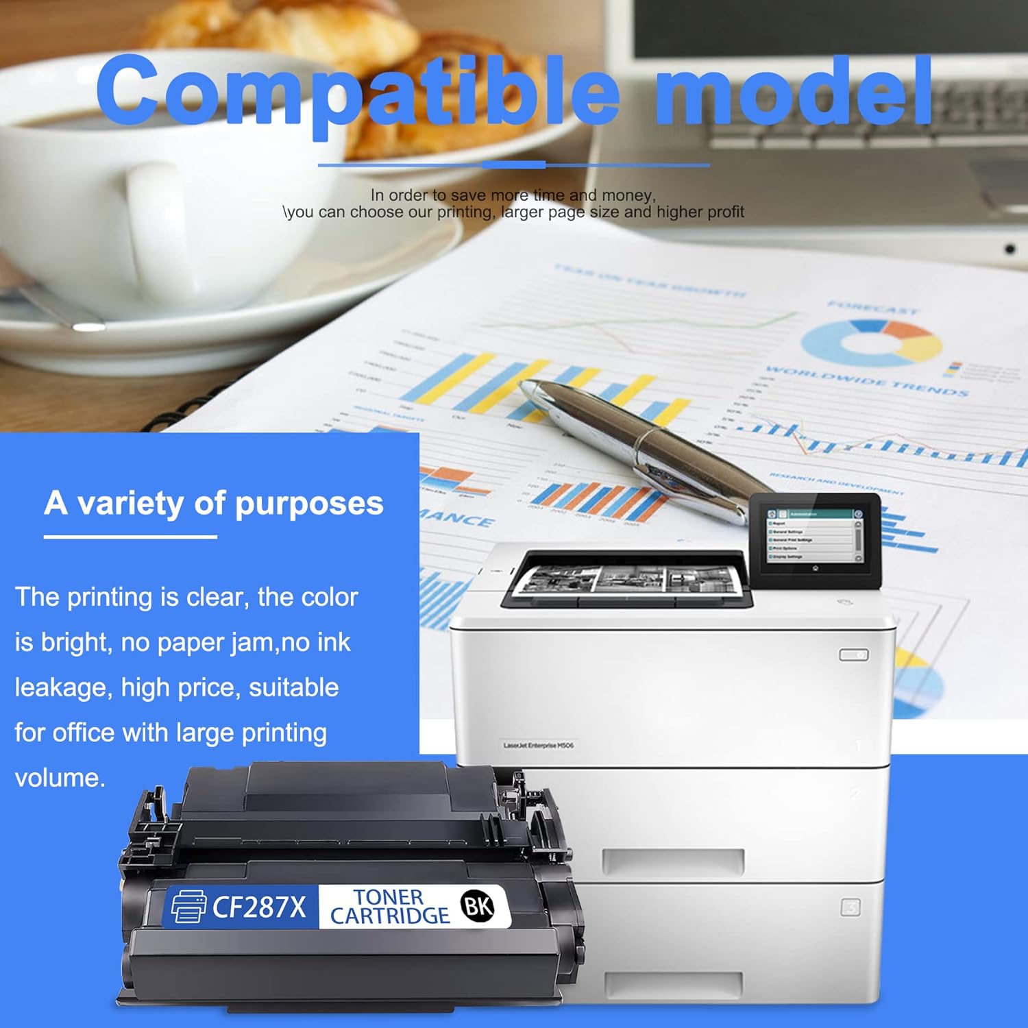 87X High Yield Toner Cartridge (1-Pack, Black) X30991