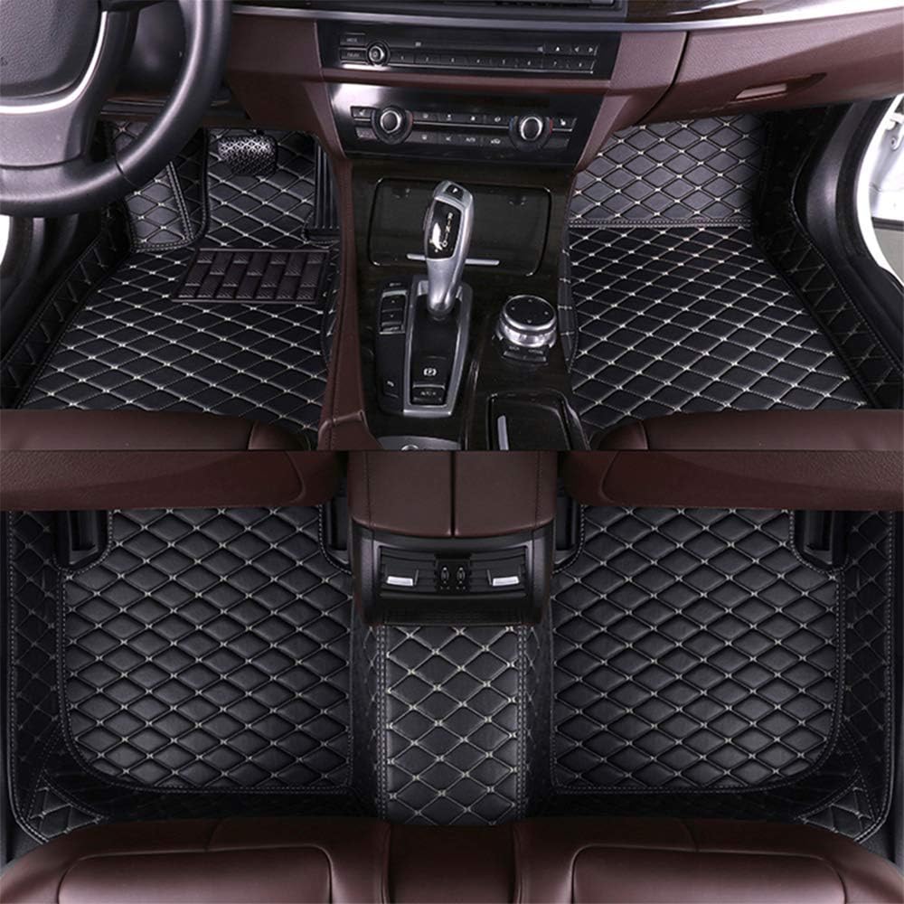 Beige XPE Leather Full Surrounded Car Floor Mats O912321