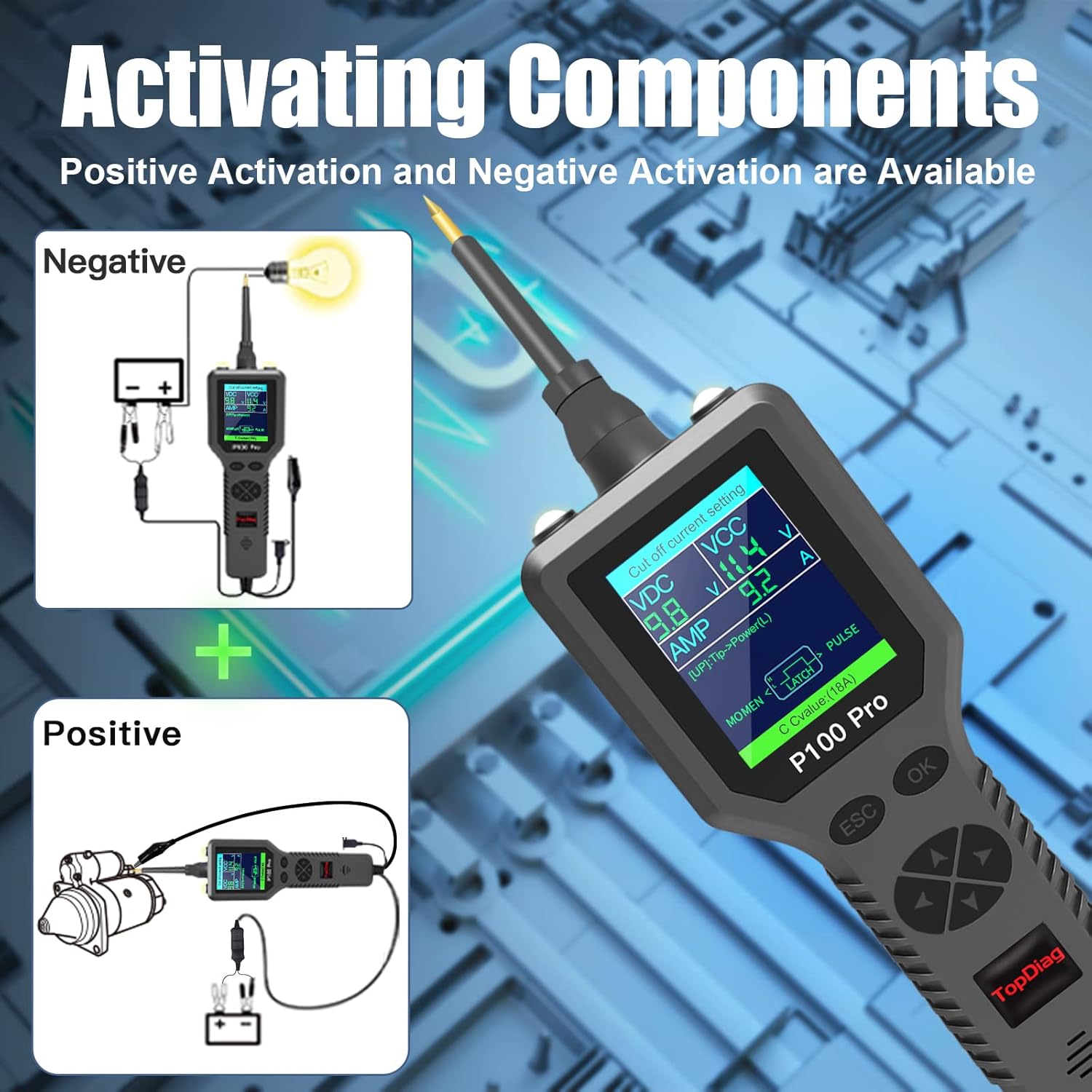 9~30V Circuit Tester with Two LED Lights P92280