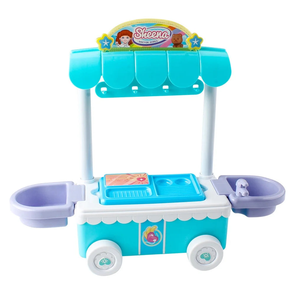 Doctor Kit Surgical Car with Music Children Play House Educational Role Play C251