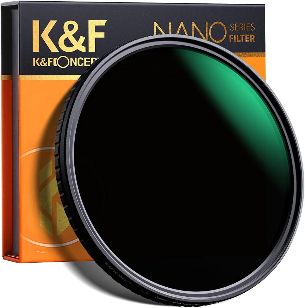 82mm Variable ND Filter ND8-ND128 (3-7 Stop) HD Hydrophobic VND Filter J11845