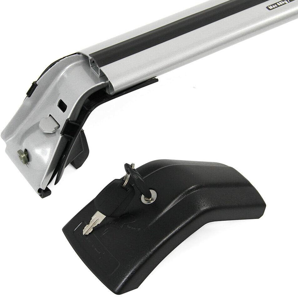 Lockable Cross Bars Carrier & Ski Snowboard Racks Kit R71776