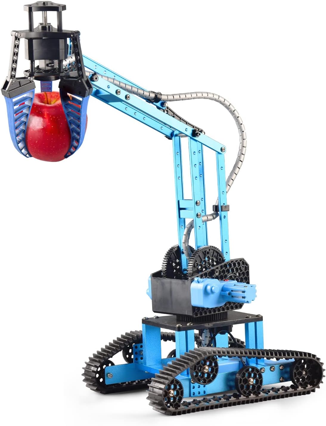 15 Channels 2.4G RC Robot Toy, DIY 151 pcs Take Apart Stem Excavator Toy Electronic Alloy Metal Mechanical Robotic Arm Building Kit J4995