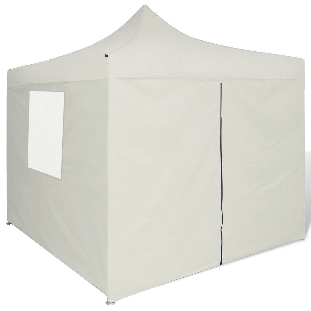 Cream Foldable Tent with 4 Walls B5105