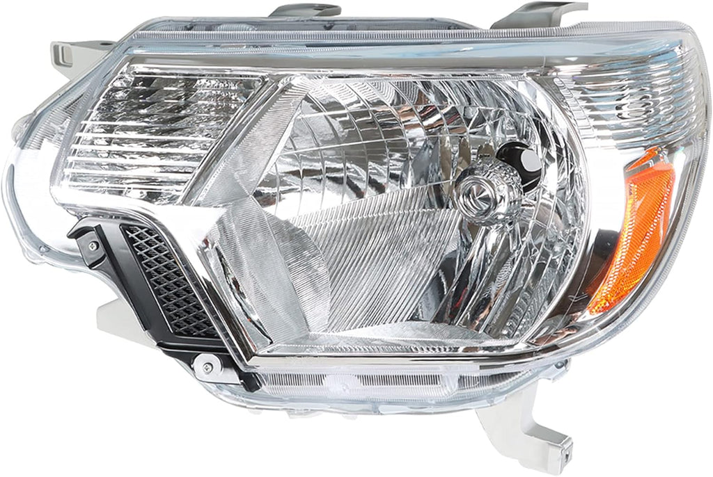 Chrome Housing Headlight Assembly with Amber Reflector for 2012-2015 Toyota Tacoma L693494