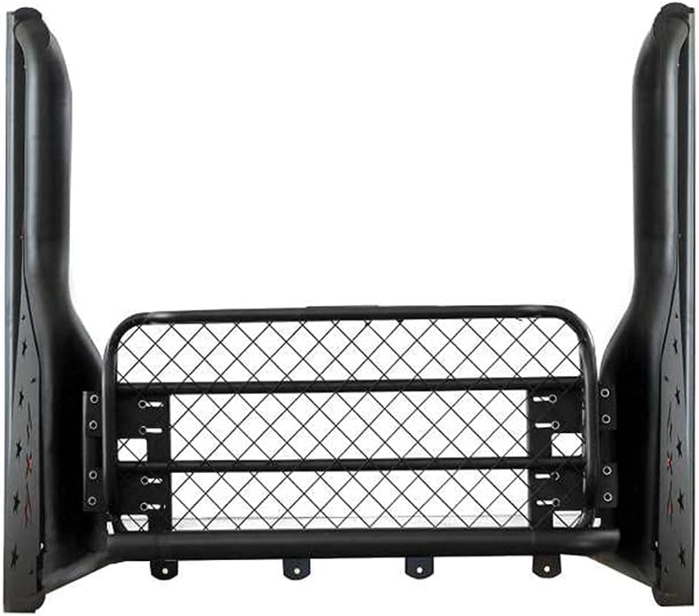 Black Roll Bar Adjustable with Cargo Basket O2809