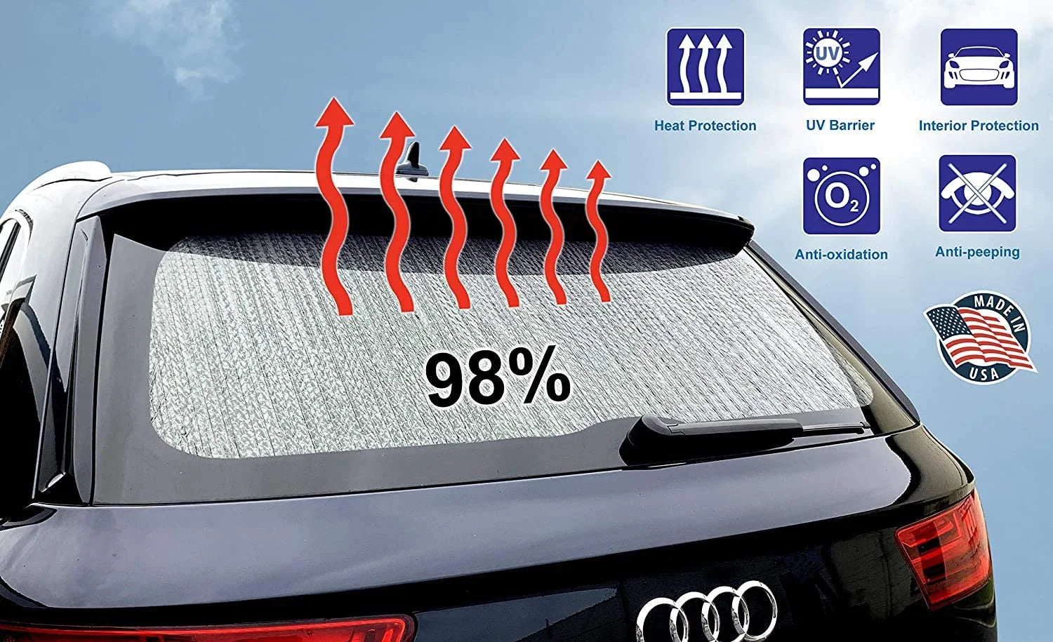 Tailgate Sunshade for Hyundai Santa Fe Sport SUV Y7792