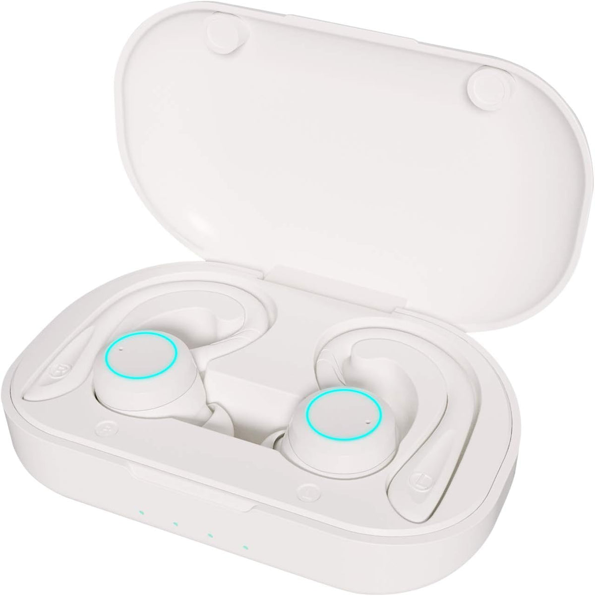 Black Pack of 2 True Wireless Bluetooth Earphones with Charging Case Y358