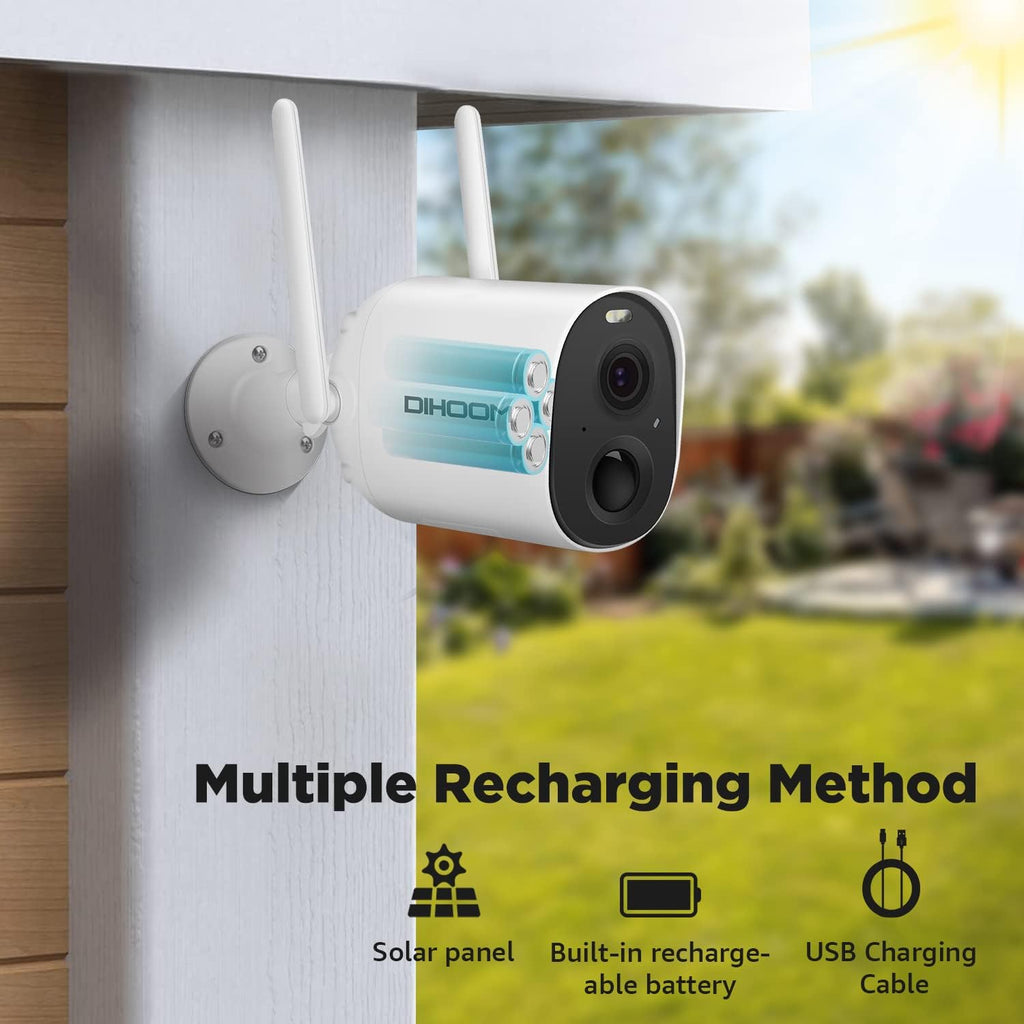 Rechargeable Battery Powered Security Camera with Color Night Vision E938002
