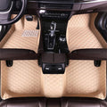 Beige XPE Leather Full Surrounded Car Floor Mats O912321