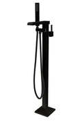 Matte Black Claw Foot Tub Faucet with Hand Shower O360
