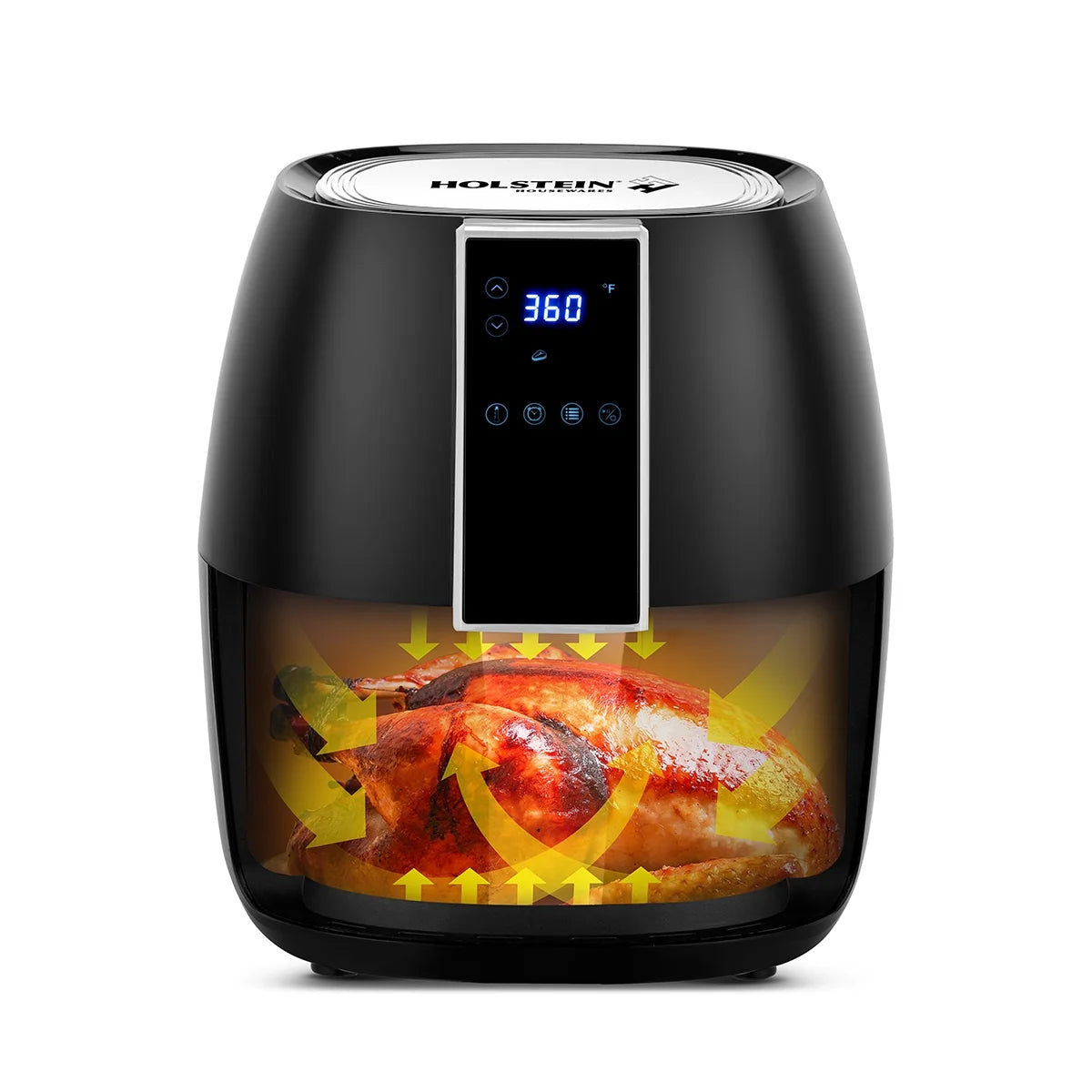 3.7 qt Air Digital Fryer with Touchscreen Control, Black L429766