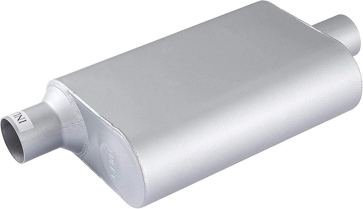 Dual Chamber 2.25 inch Inlet/Outlet Exhaust Muffler Pack of 2 F830717