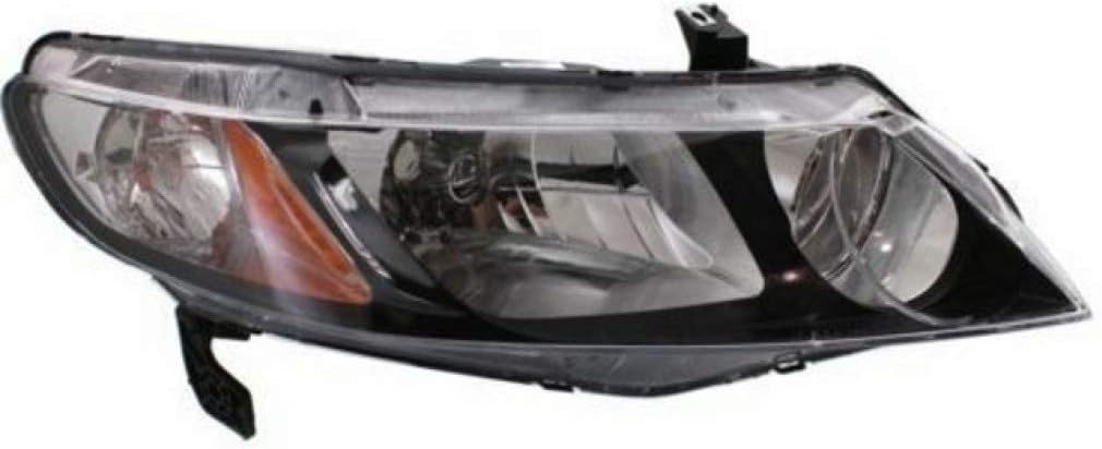 Passenger Side Headlight Unit for Honda Civic Sedan 2009 2010 2011 F288412