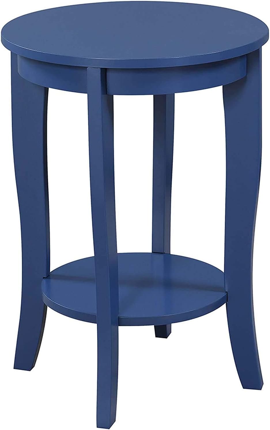 White Round End Table T778143