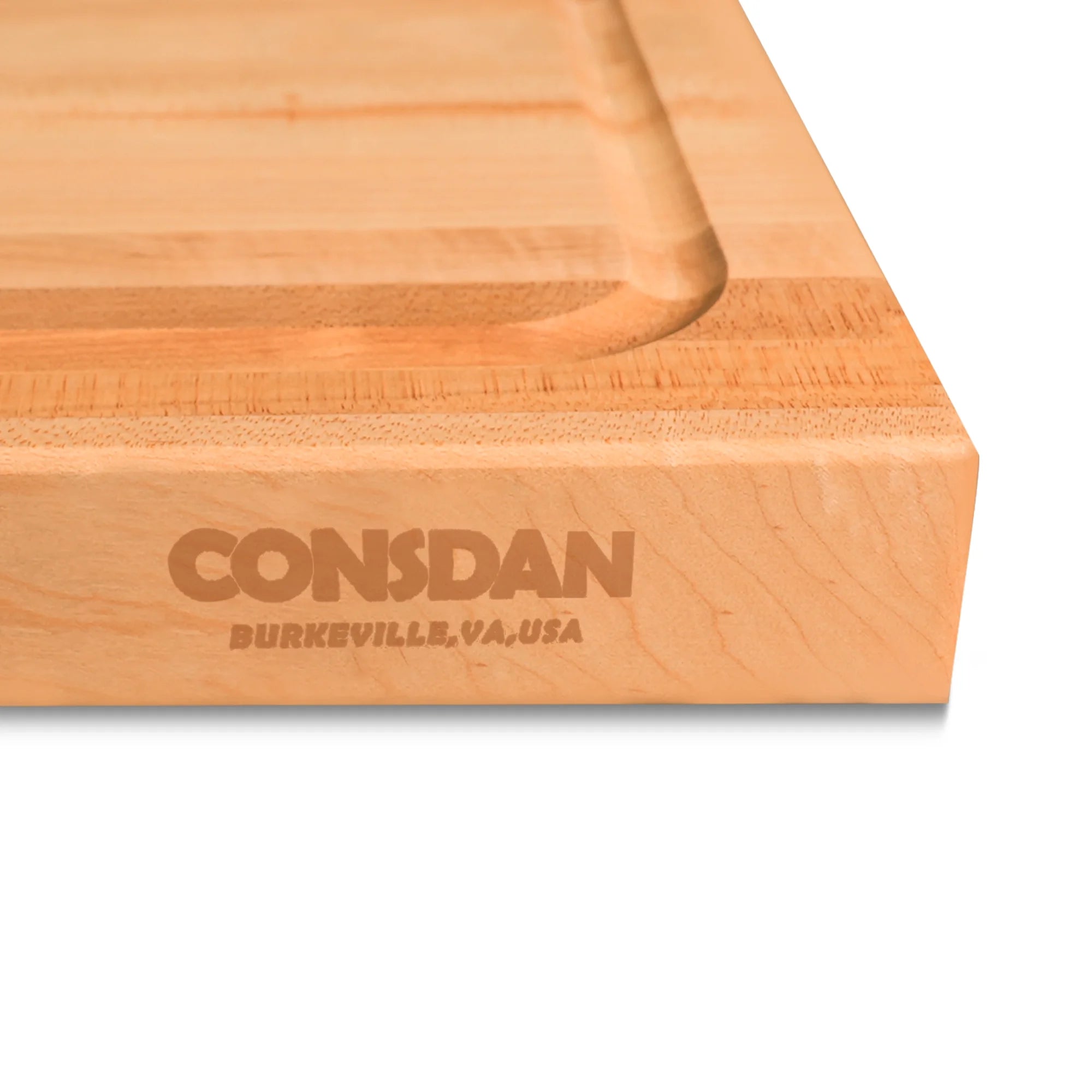 Hard Maple Butcher Block Cutting Board, 16x12 Inch J966899