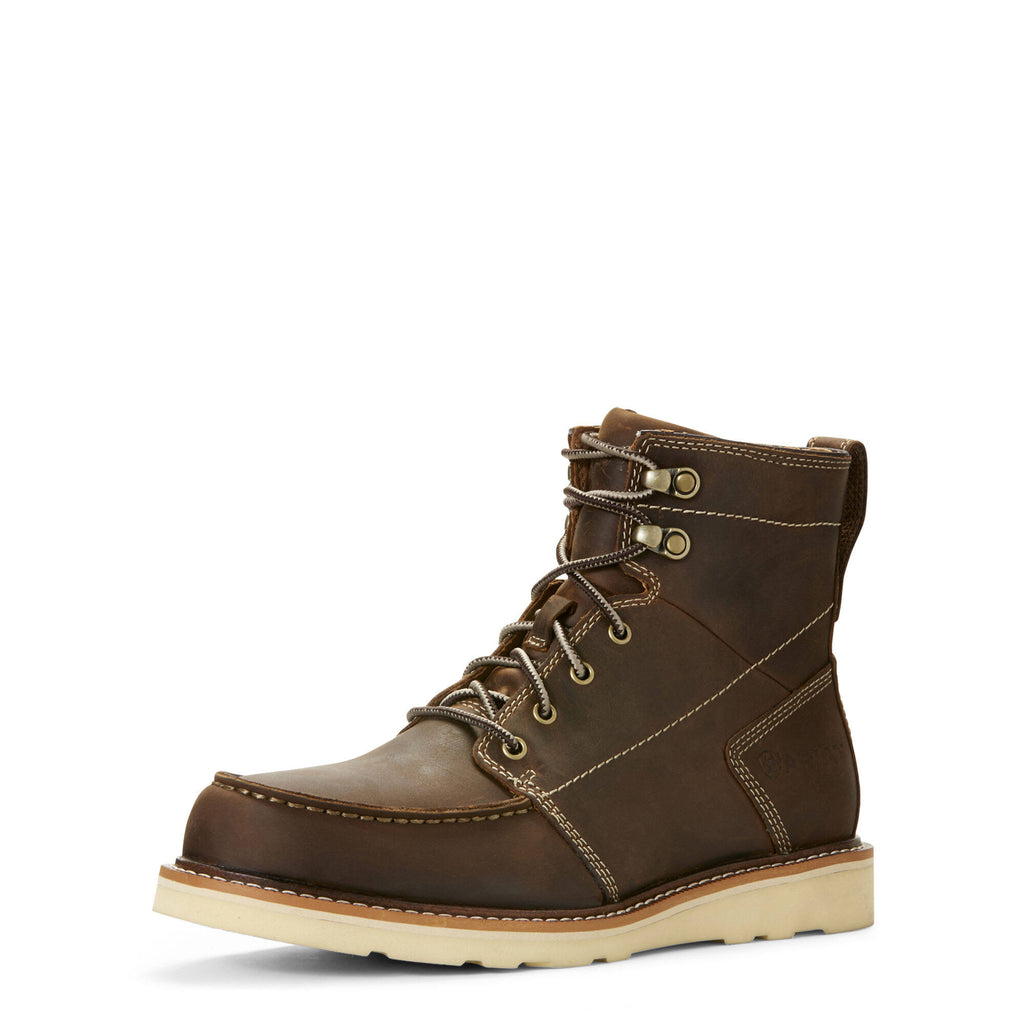 Brown Lace Work Boots E208