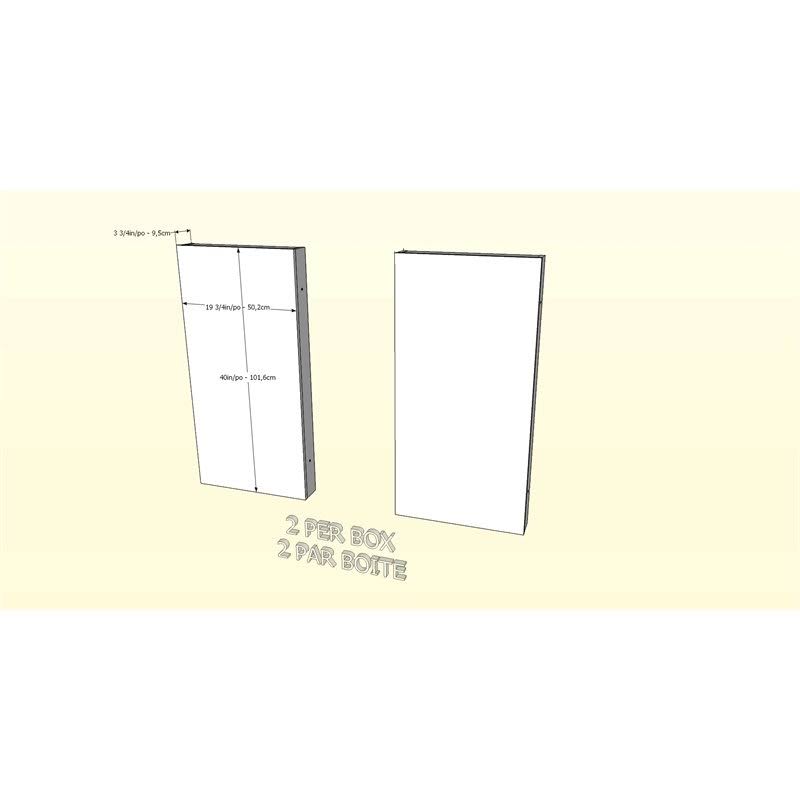 4 Piece Queen Size Bedroom Set Walnut White M811412