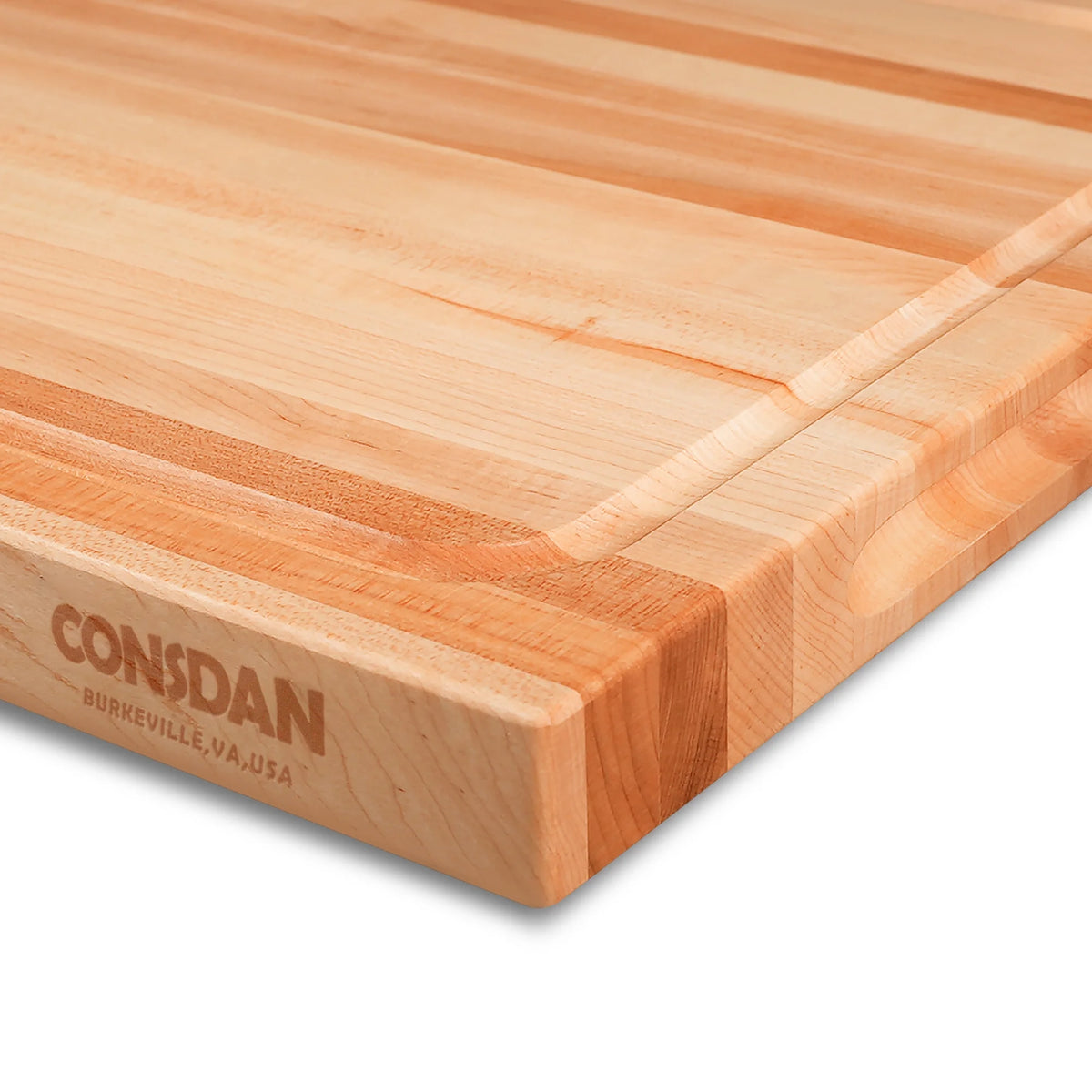 Hard Maple Butcher Block Cutting Board, 16x12 Inch J966899