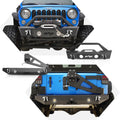 Stubby Front Bumper and Rear Bumper with Tire Carrier Combo L4375