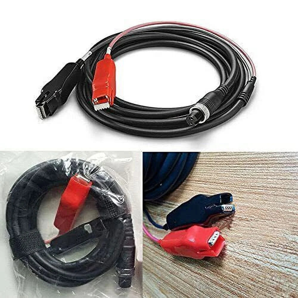 3.0M 2 Pin Electric Fishing Reel Battery Power Cord with Crocodile Clip Cable X5821