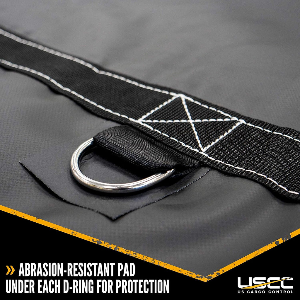 Lightweight Steel Tarp - 20 Foot x 16 Foot Flatbed Tarp - 14 Ounce PVC-Coated Polyester Waterproof Material I1475