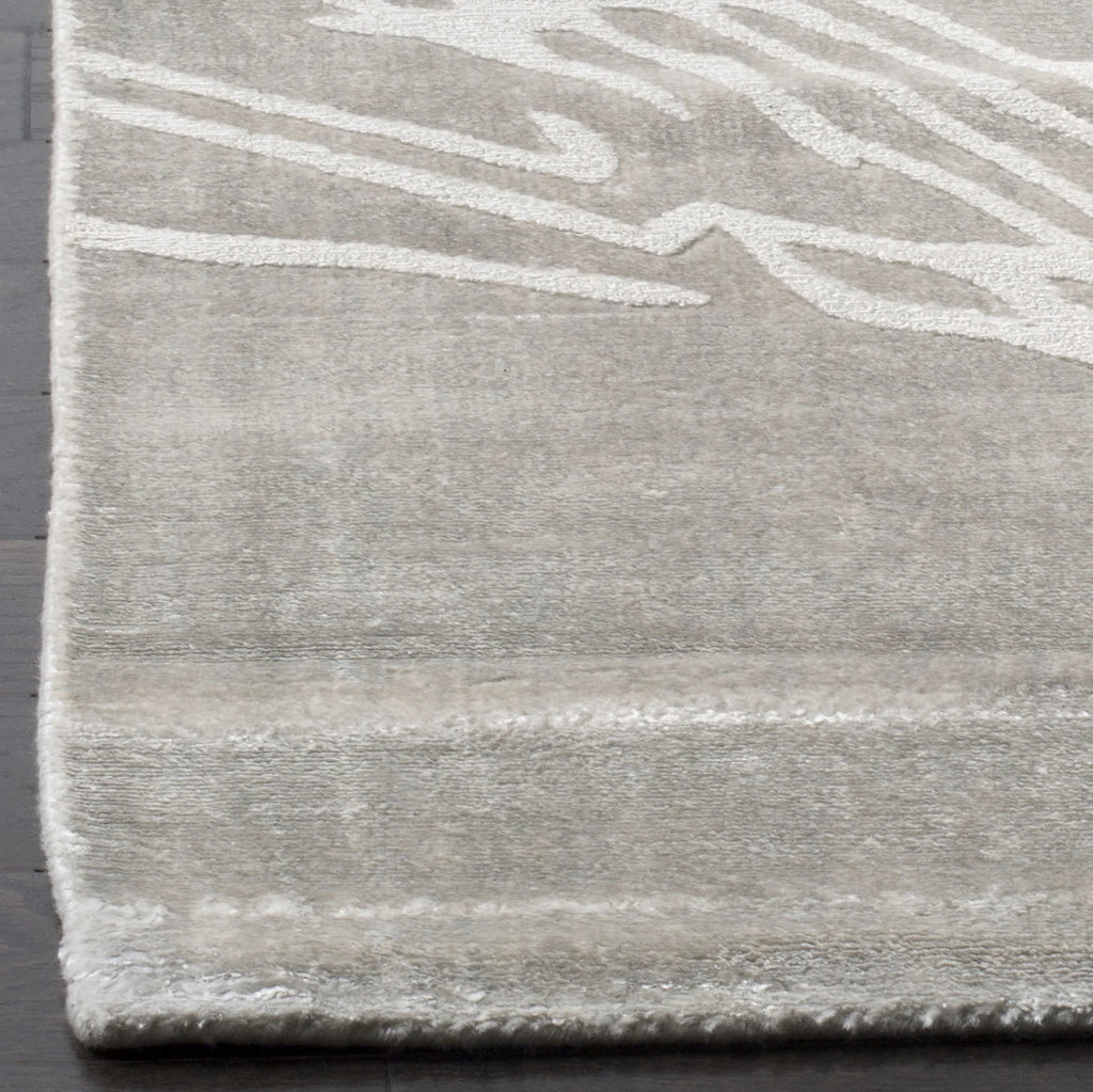 Grey Abstract Area Rug, 6' x 9' K346188