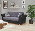 Gray Chenille Loveseat W77930