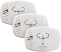 Carbon Monoxide Detector, Battery Operated, White, 3-Pack T984152