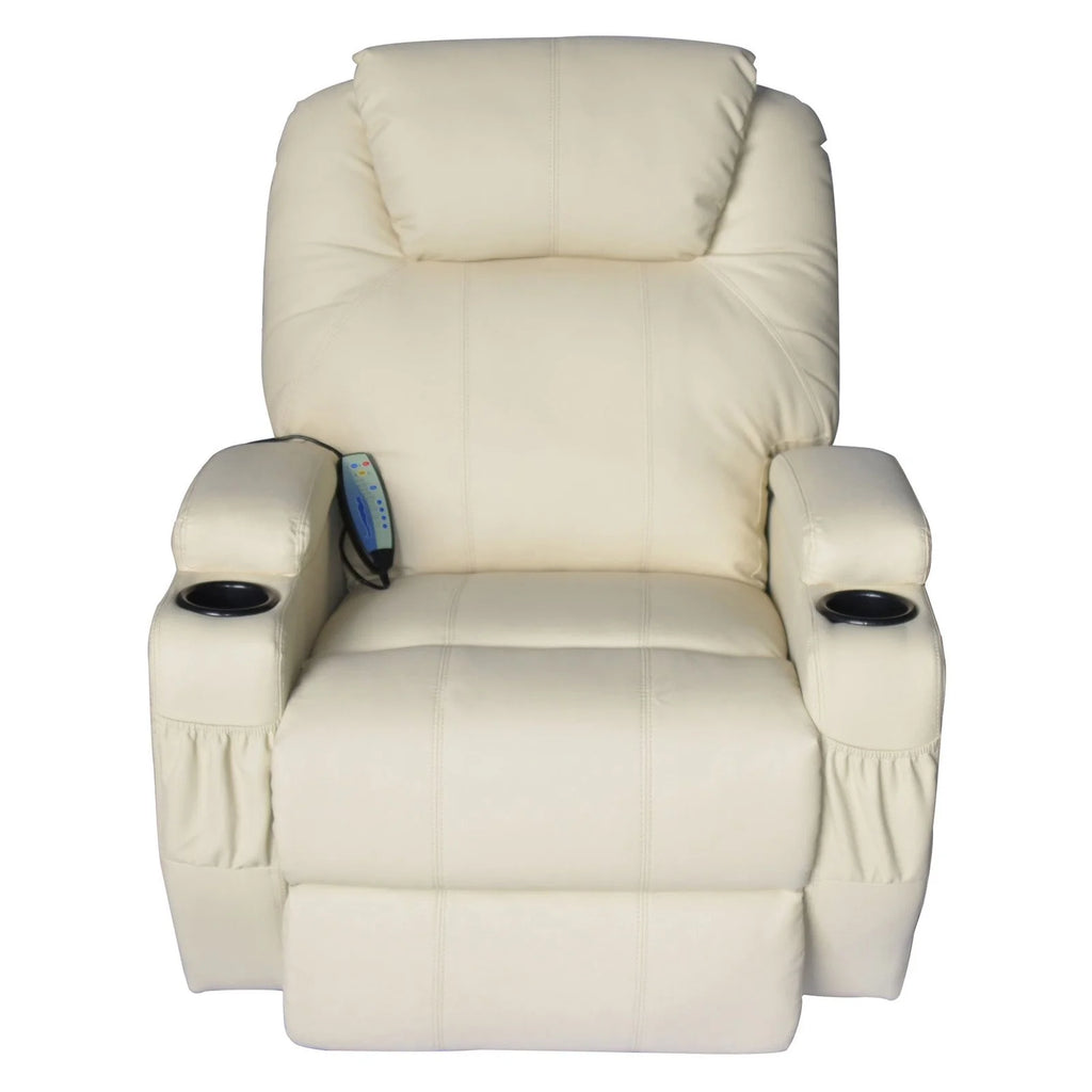 Brown PU Leather Recliner Massage Chair O60075