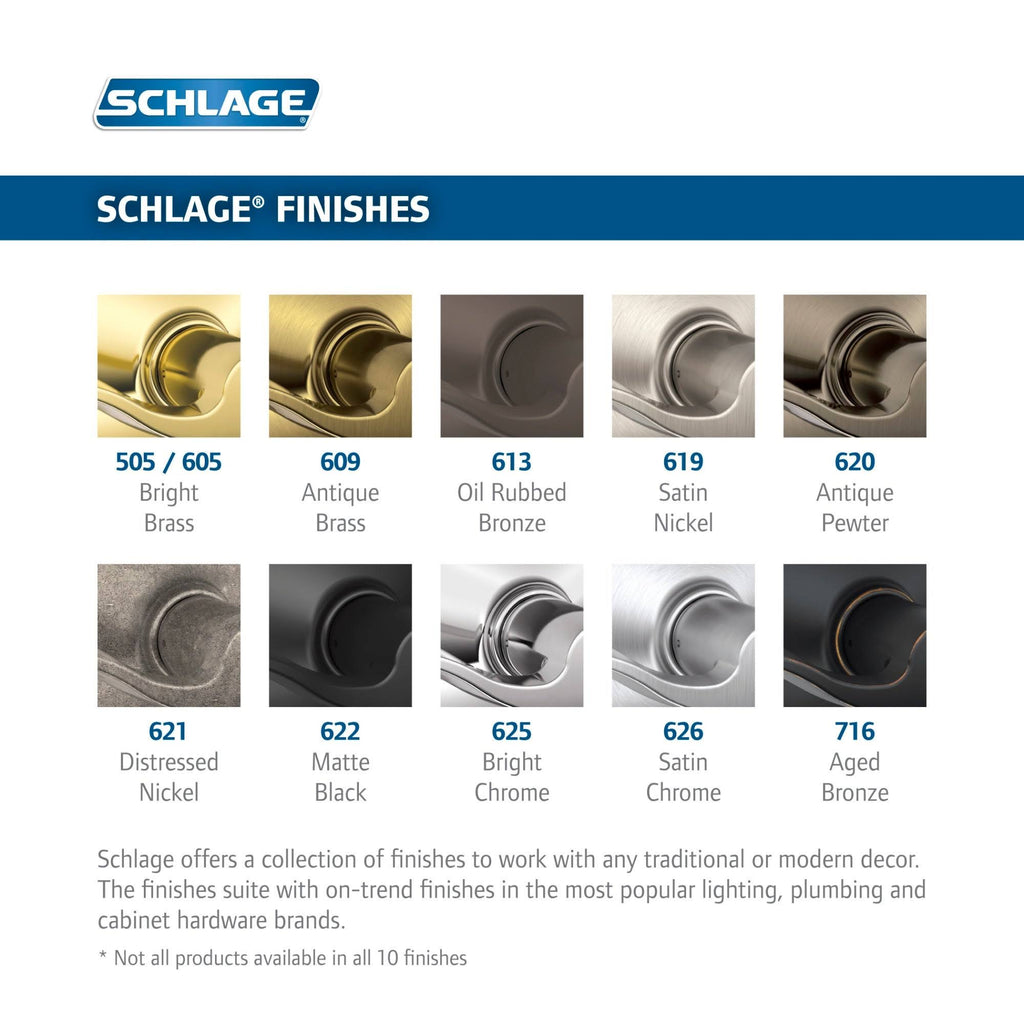 Double Cylinder Sectional Handleset with Left Handed Acc - Satin Nickel S97252