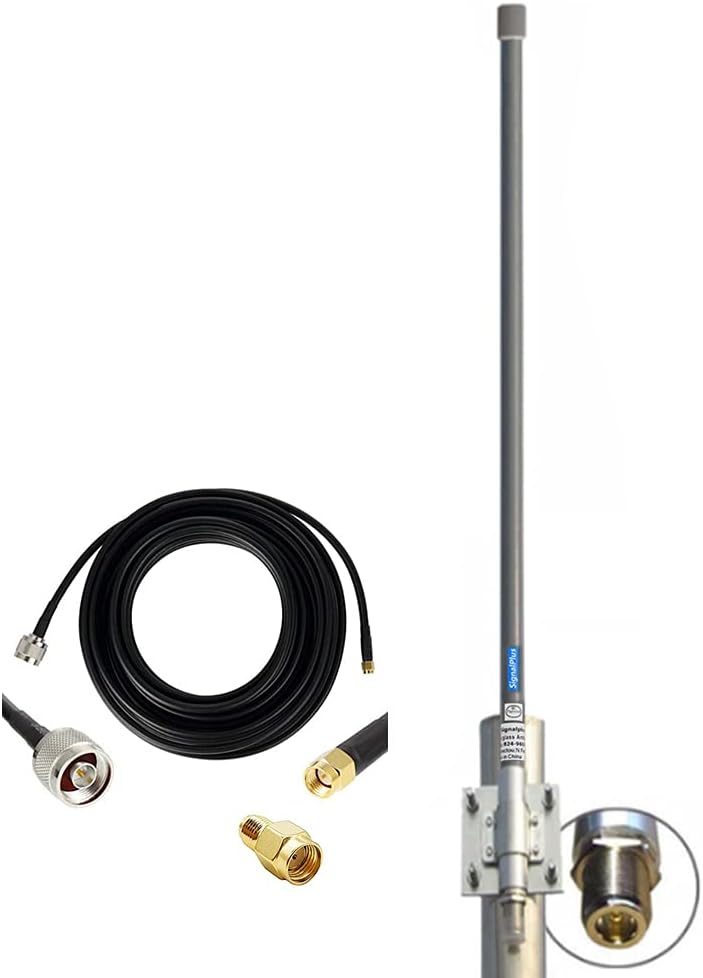 Helium Bobcat HNT Hotspot Lora LoT Antenna 868/915mhz 10dbi 35.4inch+32.8ft SMA/RP-SMA Cable H476