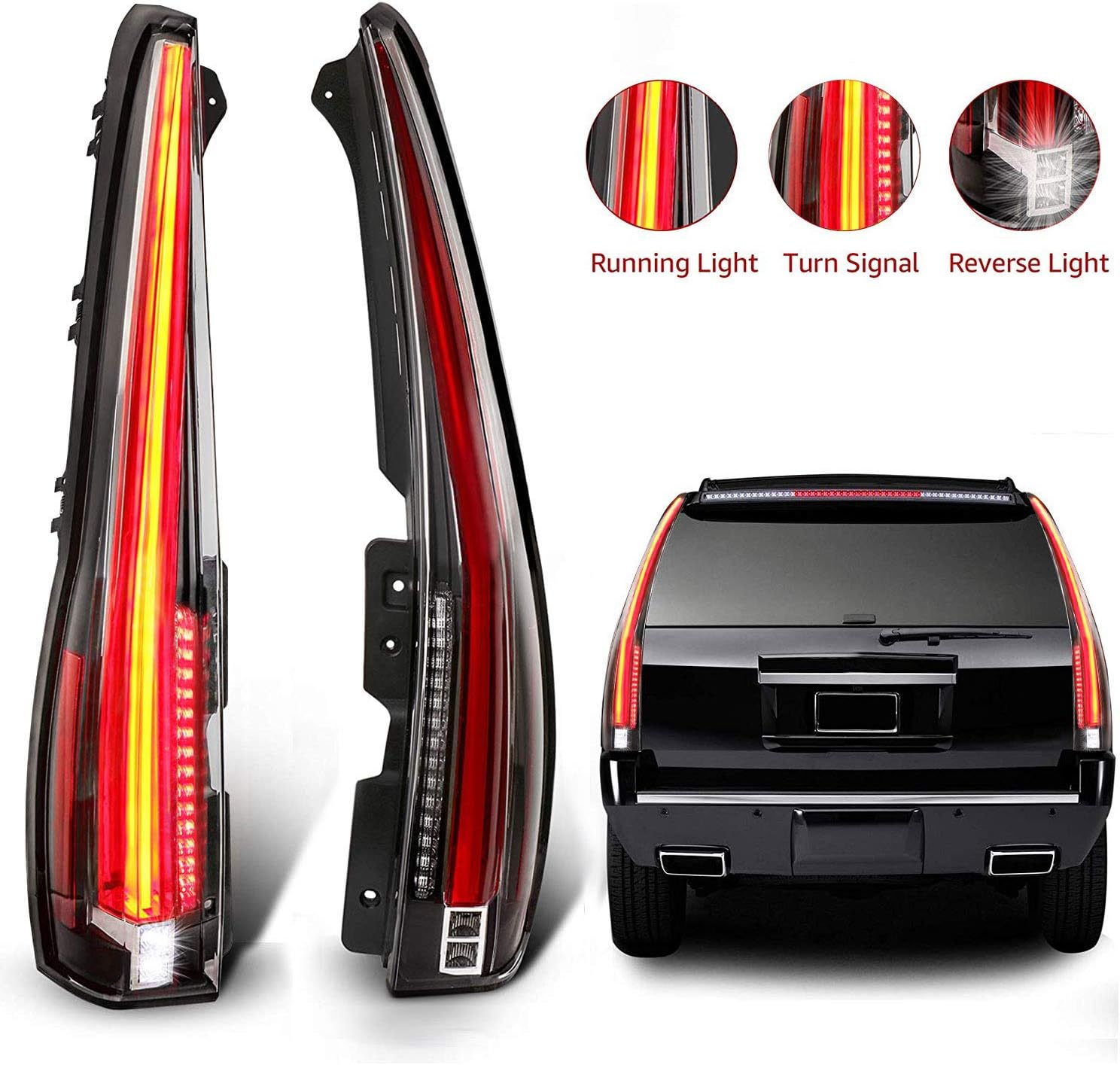 Red Clear LED Tail Light Assembly P10708