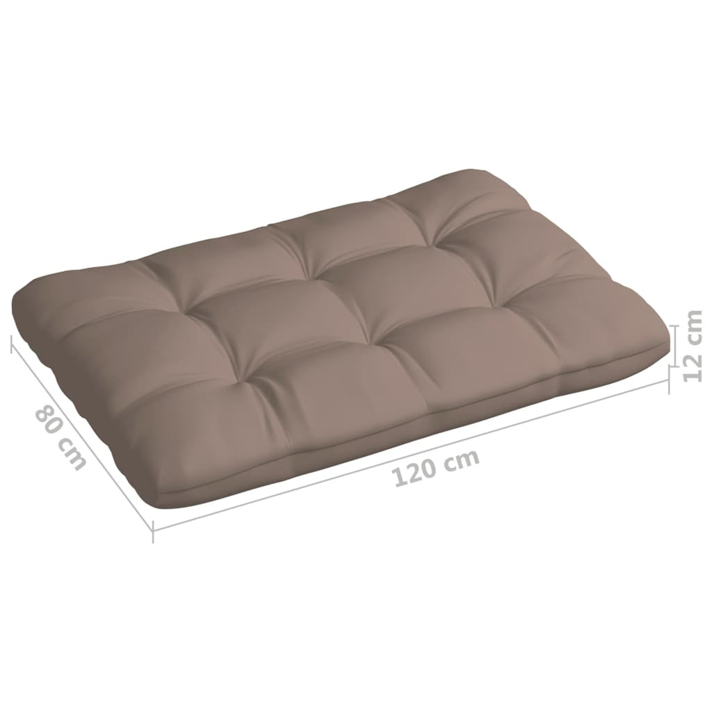 Set of 5 Taupe Fabric Pallet Sofa Cushions C564215