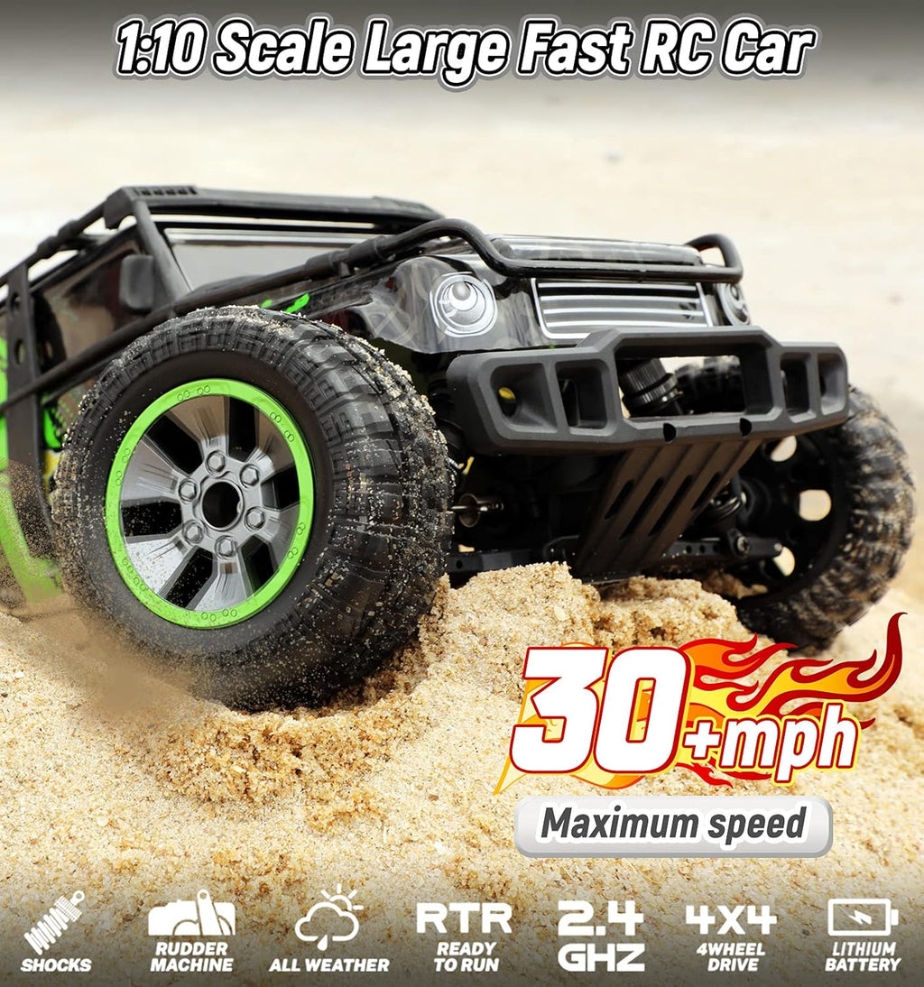 1:10 Scale 4WD All Terrain RC Car with 2.4 GHz Remote Control O582857