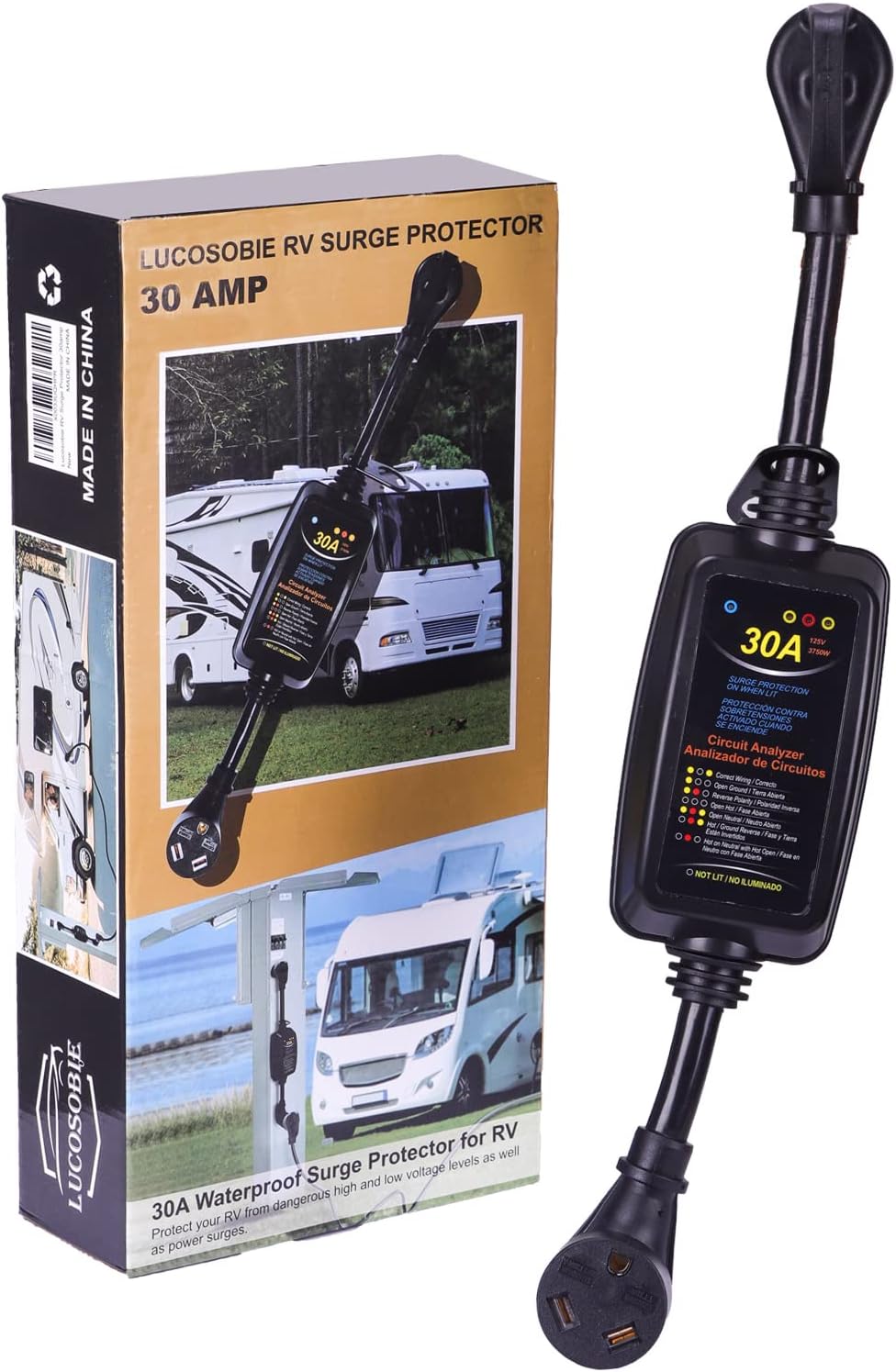 30Amp RV Surge Protector with UL Certificate F272