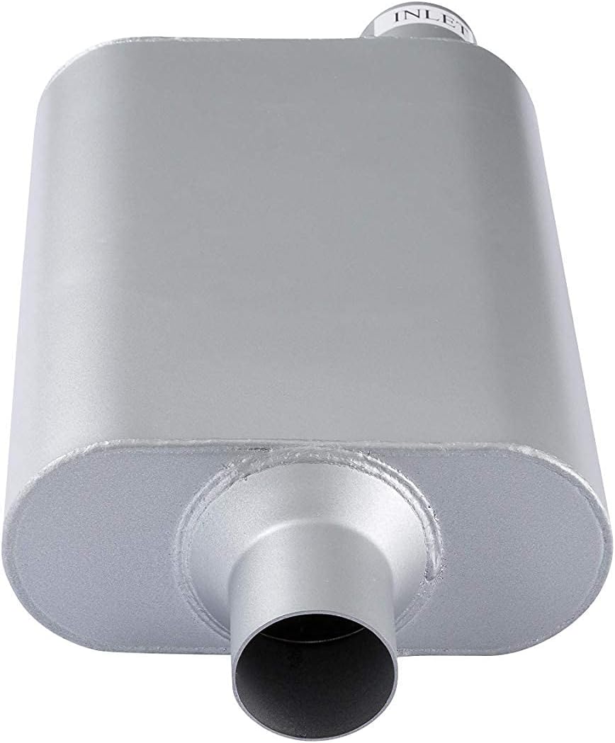 Dual Chamber 2.25 inch Inlet/Outlet Exhaust Muffler Pack of 2 F830717