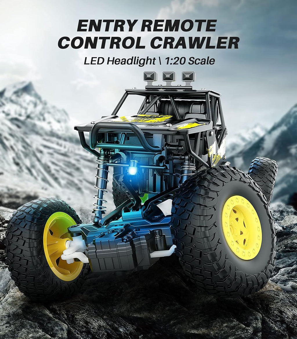 Metal 1:20 Scale 2WD Monster Truck RC Car with 2 Rechargeable Batteries M825663
