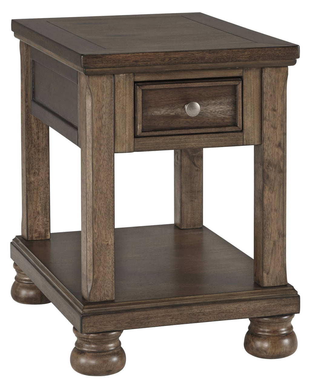 Medium Brown Chair Side End Table W504