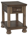 Medium Brown Chair Side End Table W504