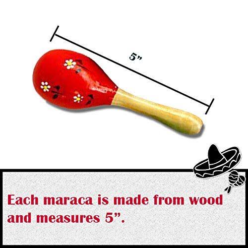 Mini Wooden Maracas (Pack of 12) W844660