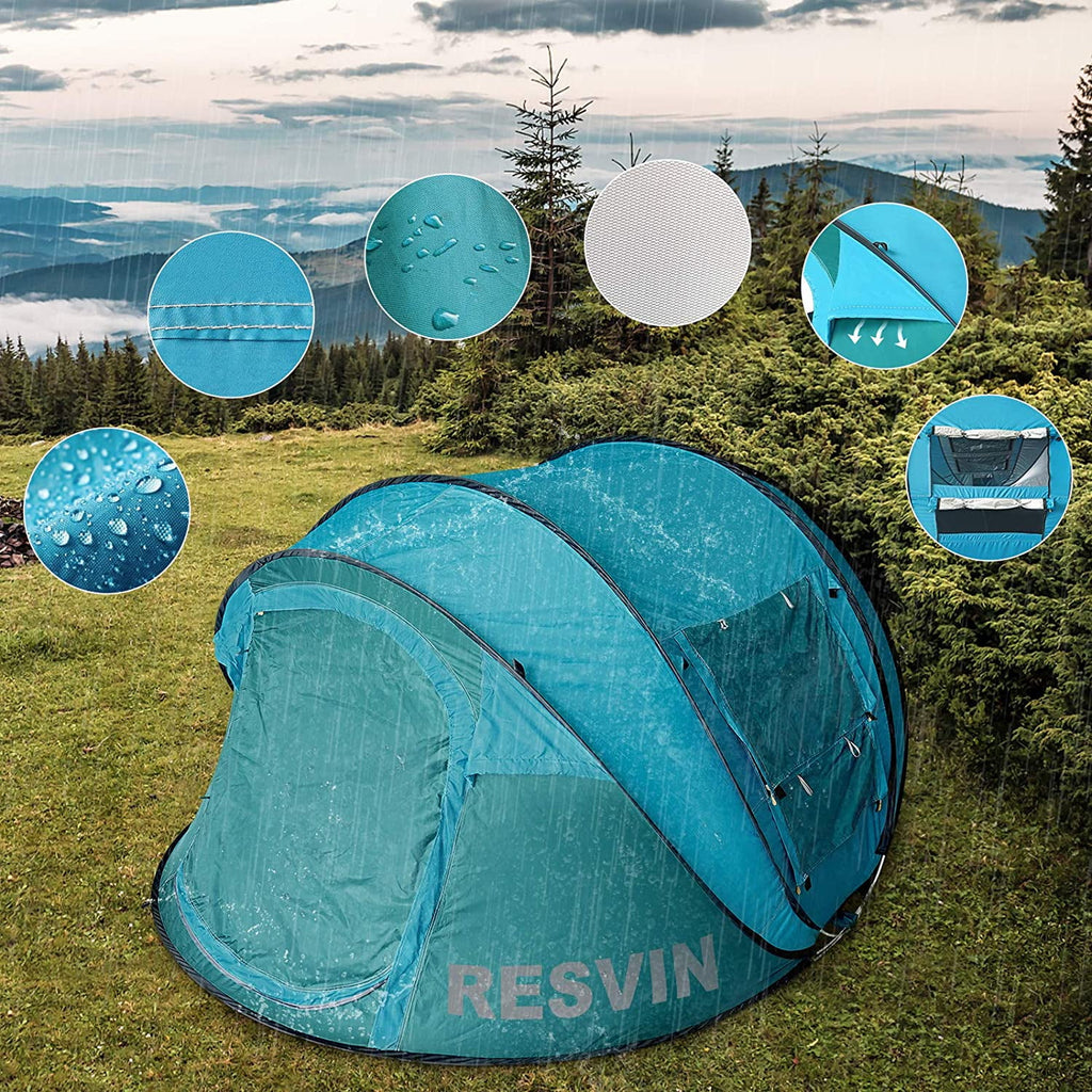 Blue Waterproof Pop Up Tent for Camping A771