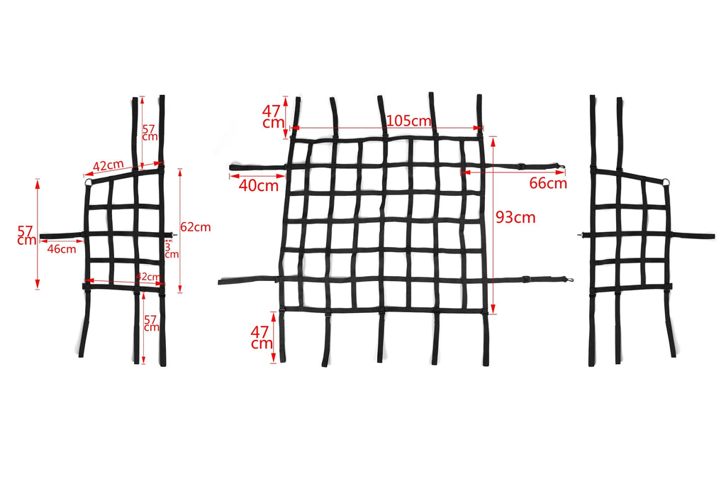 Black Mesh Cargo Net 3 Set X34534