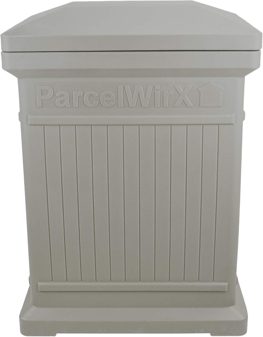 Oak Color Vertical Package Delivery Box with Lift Off Lid O665