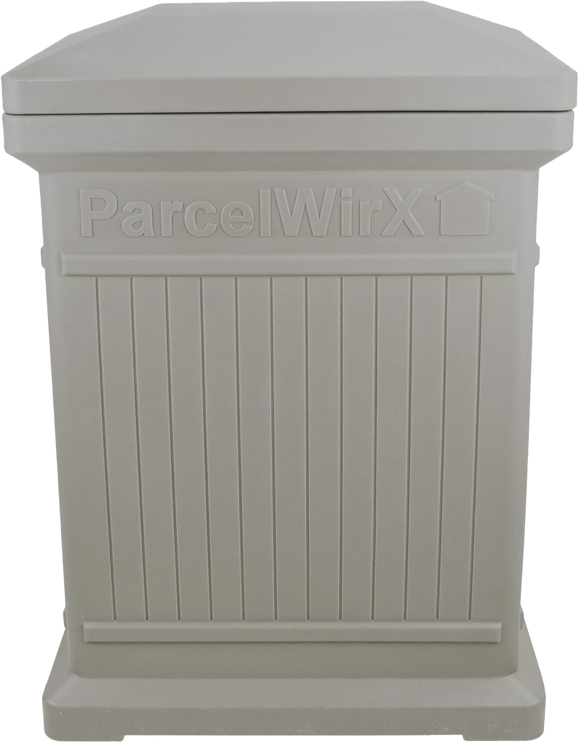Oak Color Vertical Package Delivery Box with Lift Off Lid O665