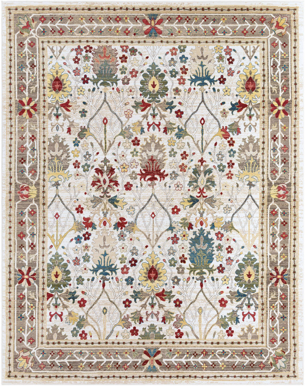 Rectangle Traditional Polypropylene Area Rug W4506