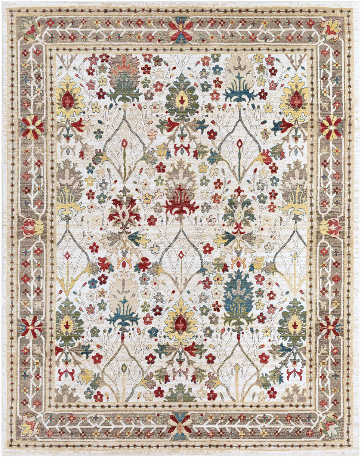Rectangle Traditional Polypropylene Area Rug W4506