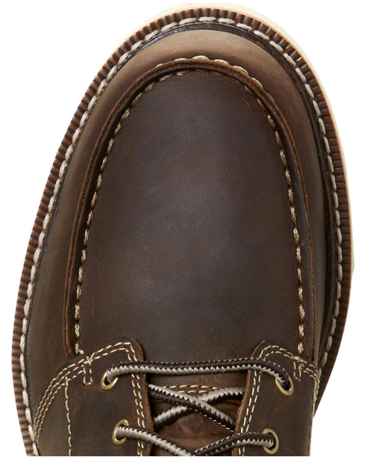 Brown Lace Work Boots E208