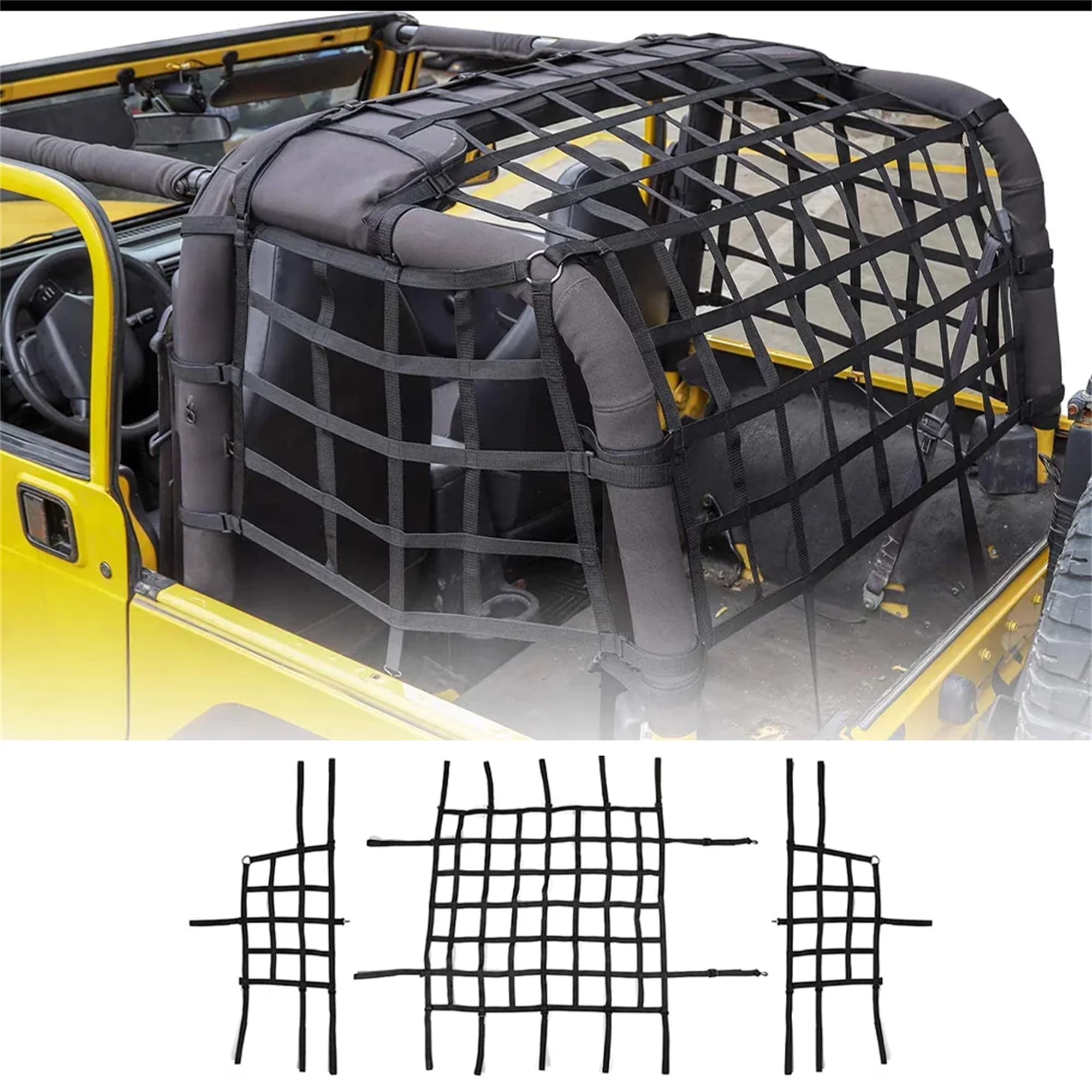 Black Mesh Cargo Net 3 Set X34534