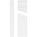 Flat Panel PVC Pilaster with Decorative Capital & Base (Pair) A643
